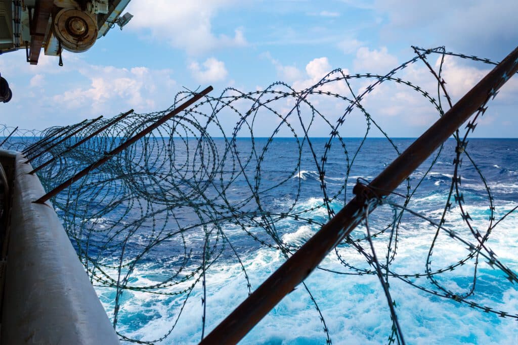 The maritime freight transport industry is at risk